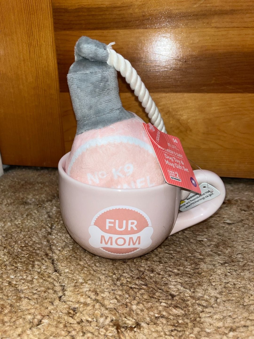 Vibrant Life Dog Toy & Mug Gift Set Size M Fur Mom No K9 Chewnel 1