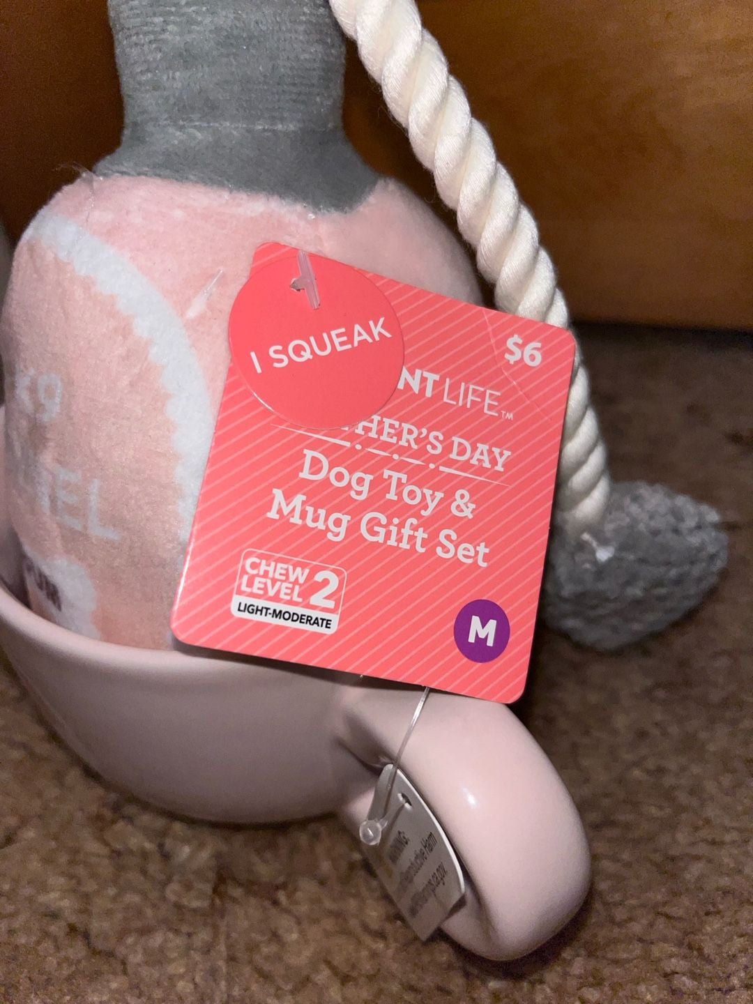 Vibrant Life Dog Toy & Mug Gift Set Size M Fur Mom No K9 Chewnel 4