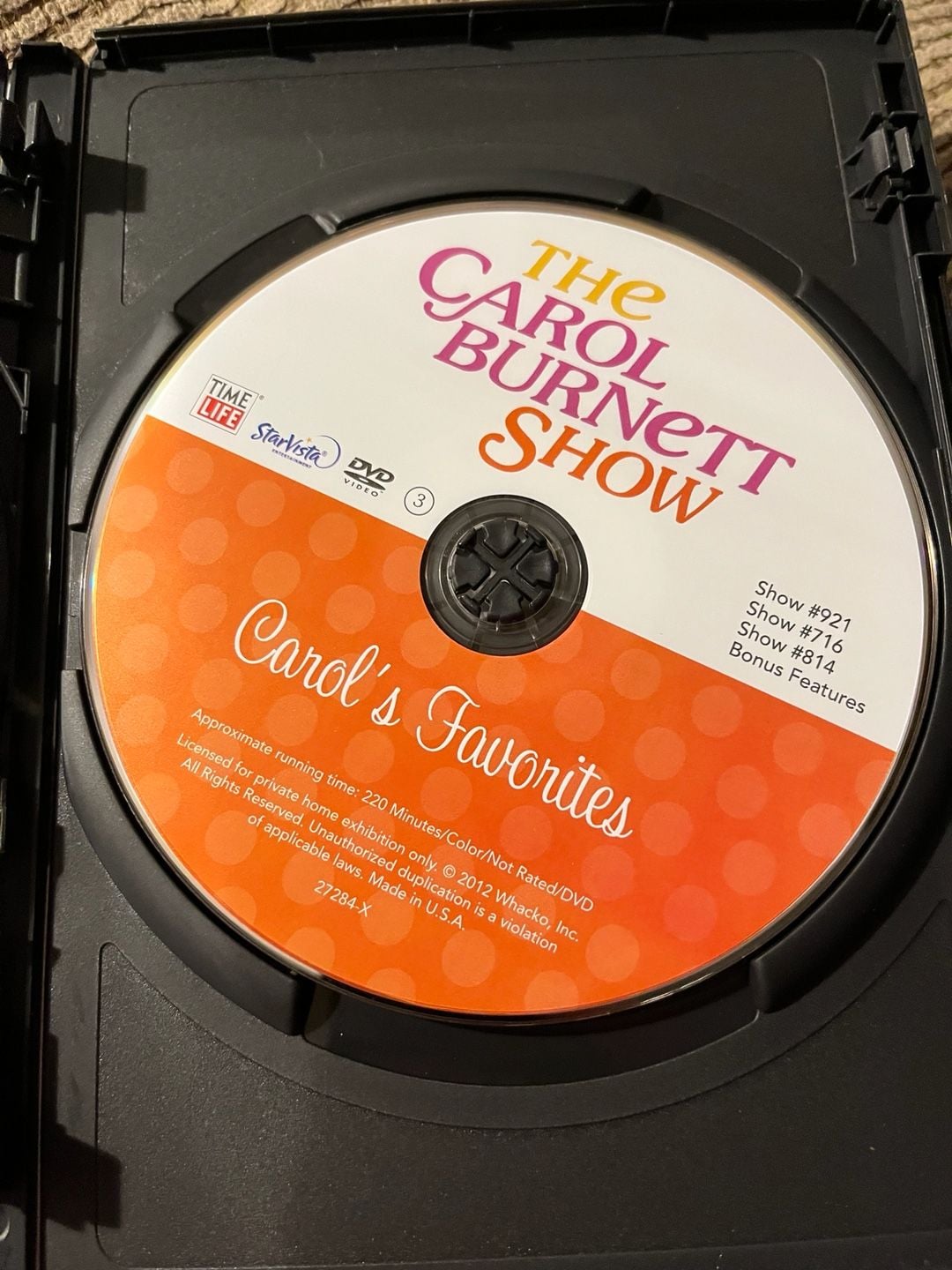 Time Life The Carol Burnett Show Carol's Favorites DVD 3