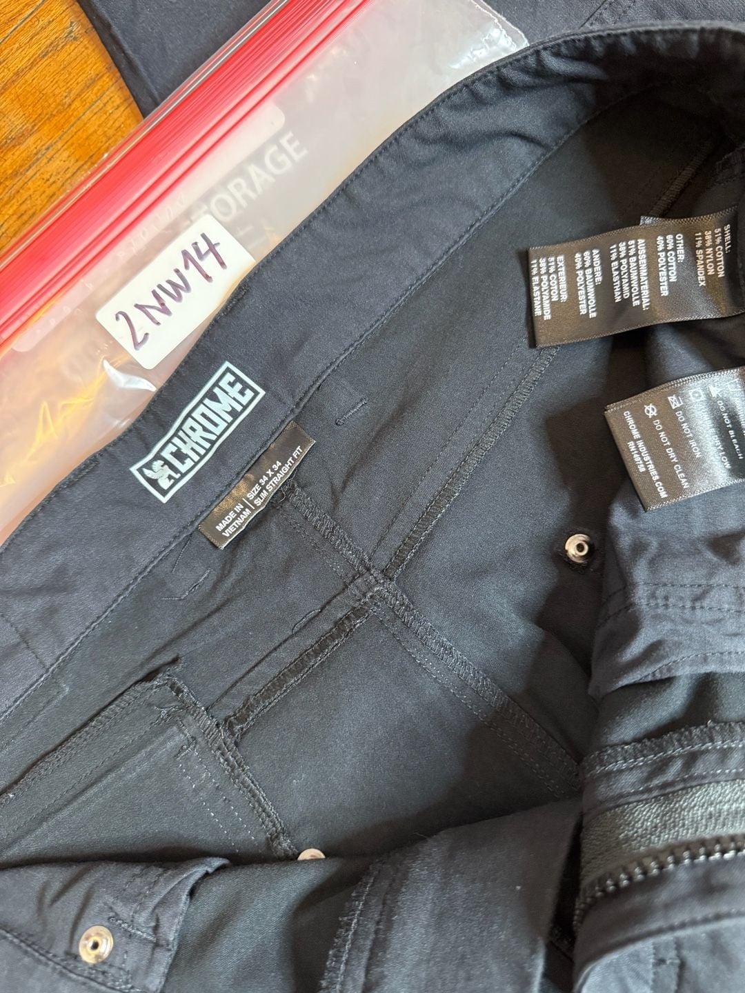 Chrome Men’s Industries Pants Black 34x34  8