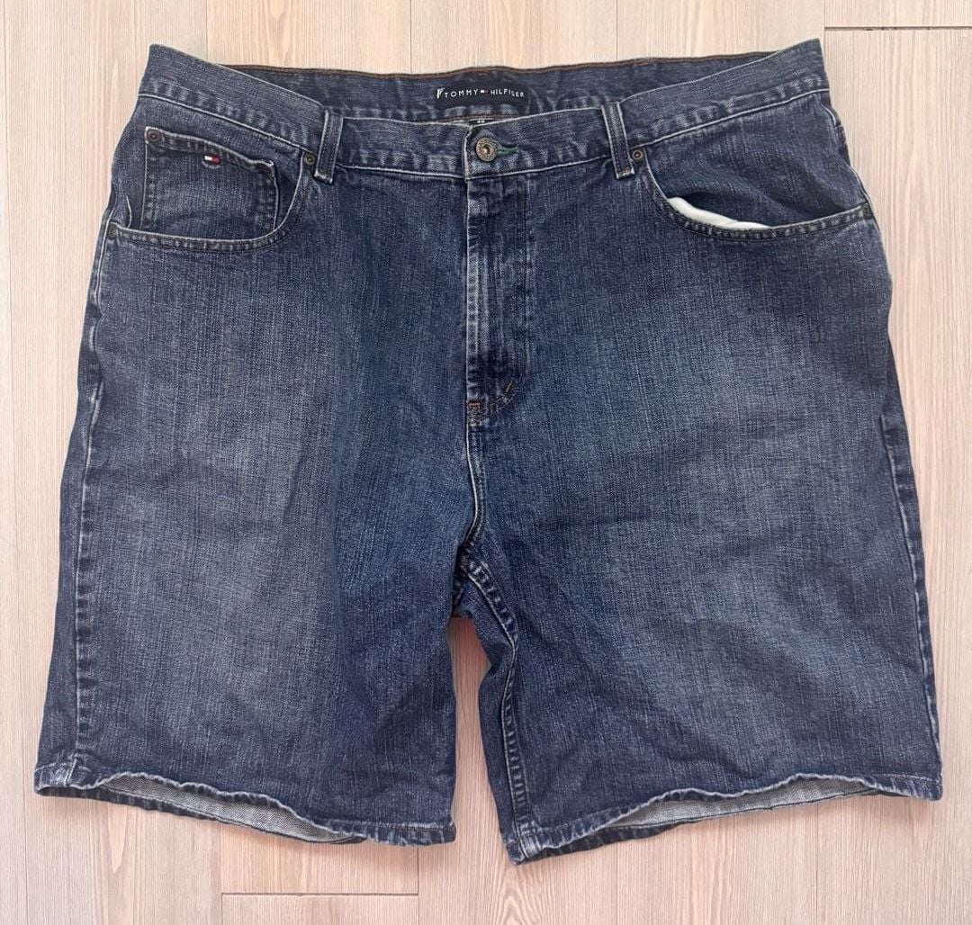 Vintage Y2K Retro Tommy Hilfiger Denim Shorts Size 40 Blue Cotton Jorts 2
