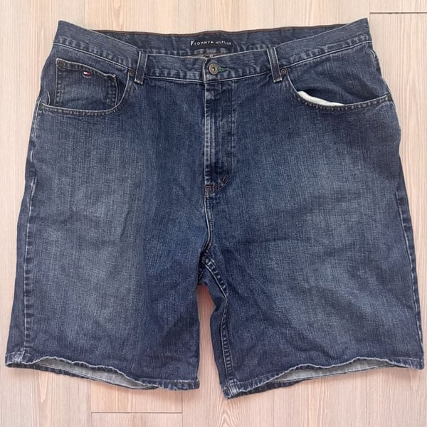 Vintage Y2K Retro Tommy Hilfiger Denim Shorts Size 40 Blue Cotton Jorts
