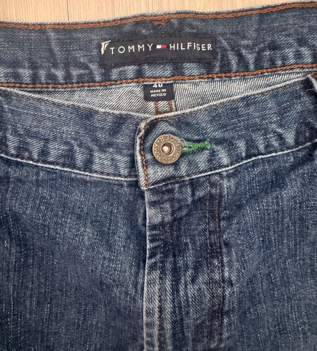Vintage Y2K Retro Tommy Hilfiger Denim Shorts Size 40 Blue Cotton Jorts 5