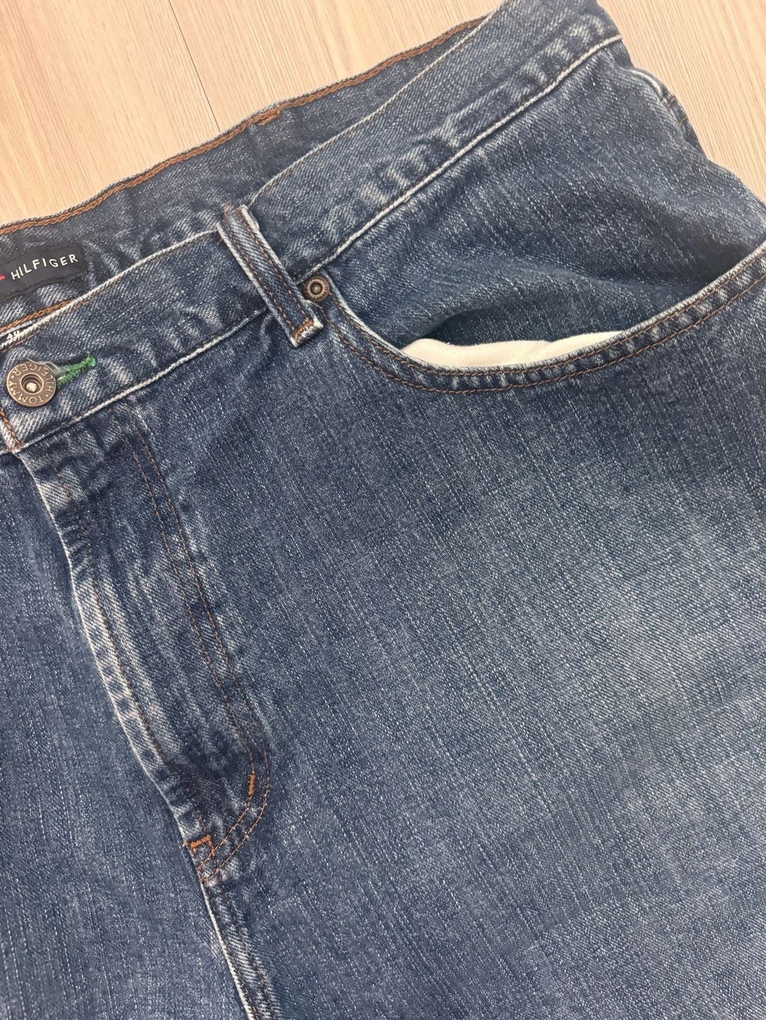 Vintage Y2K Retro Tommy Hilfiger Denim Shorts Size 40 Blue Cotton Jorts 4