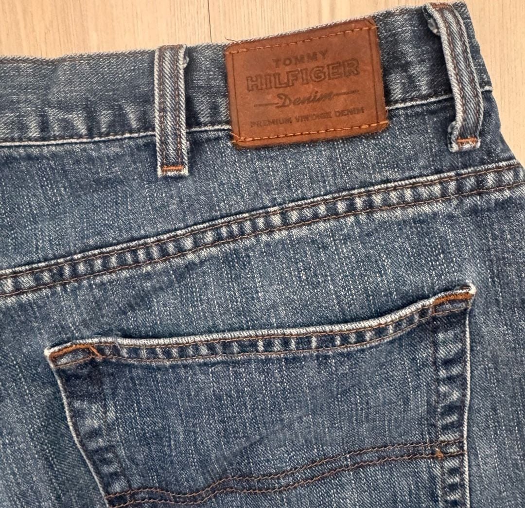 Vintage Y2K Retro Tommy Hilfiger Denim Shorts Size 40 Blue Cotton Jorts 7