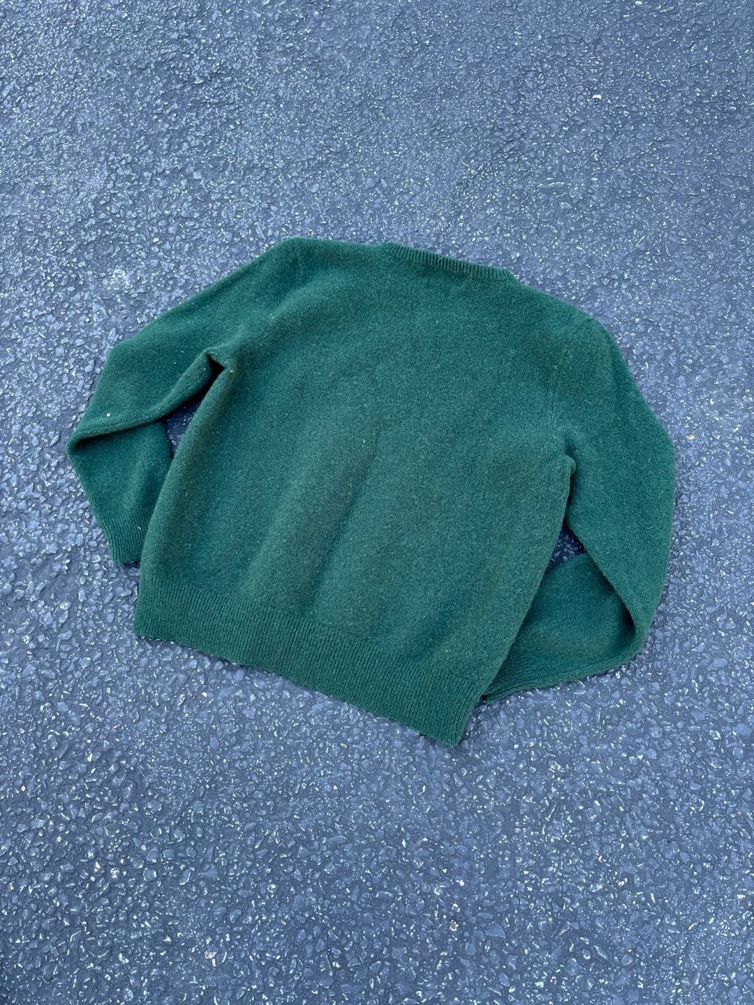Polo By Ralph Lauren V-Neck Sweater Size XL Green Lambswool 11