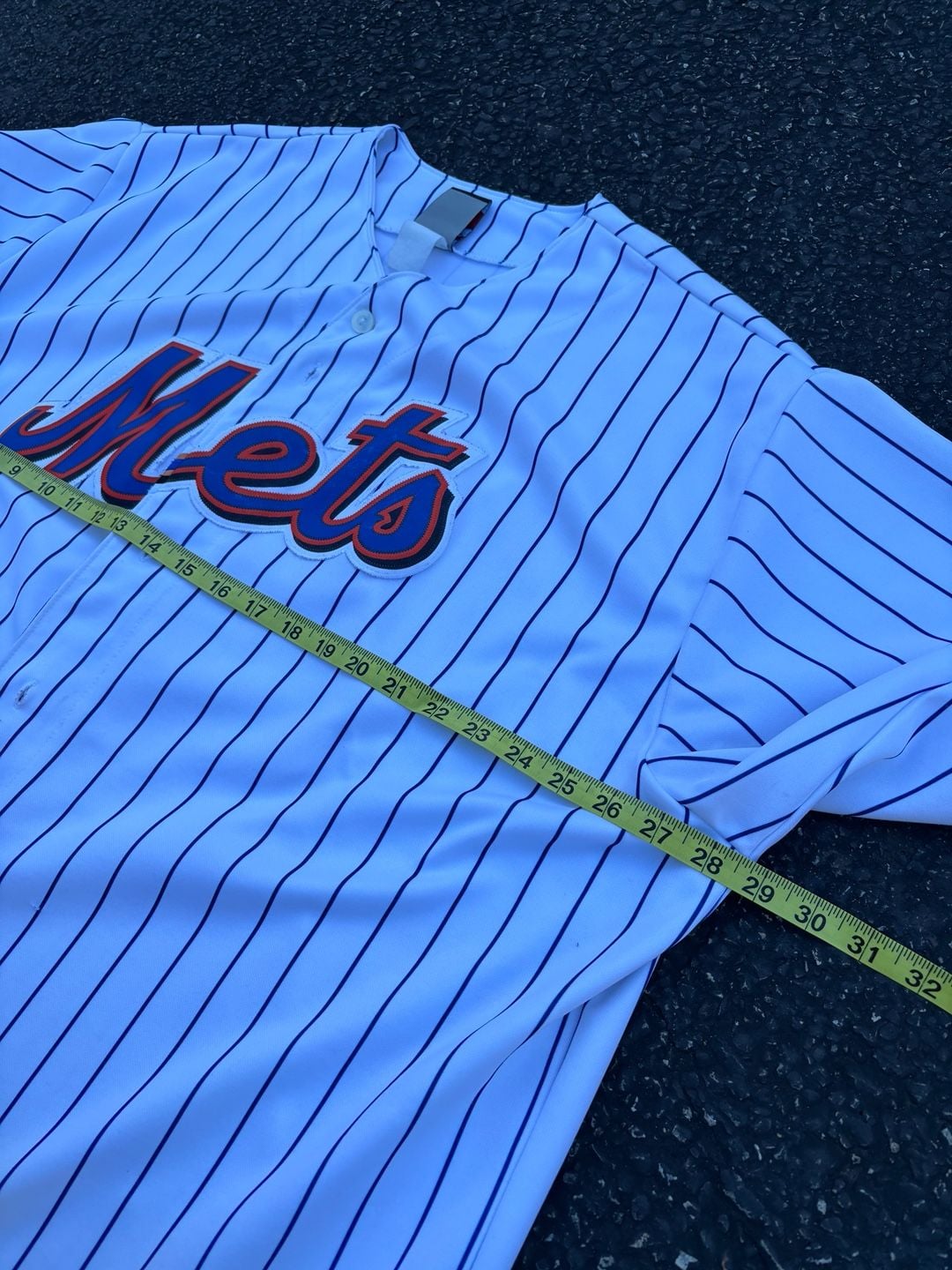 Majestic New York Mets McGraw 45 Baseball Jersey Pinstripe White 11