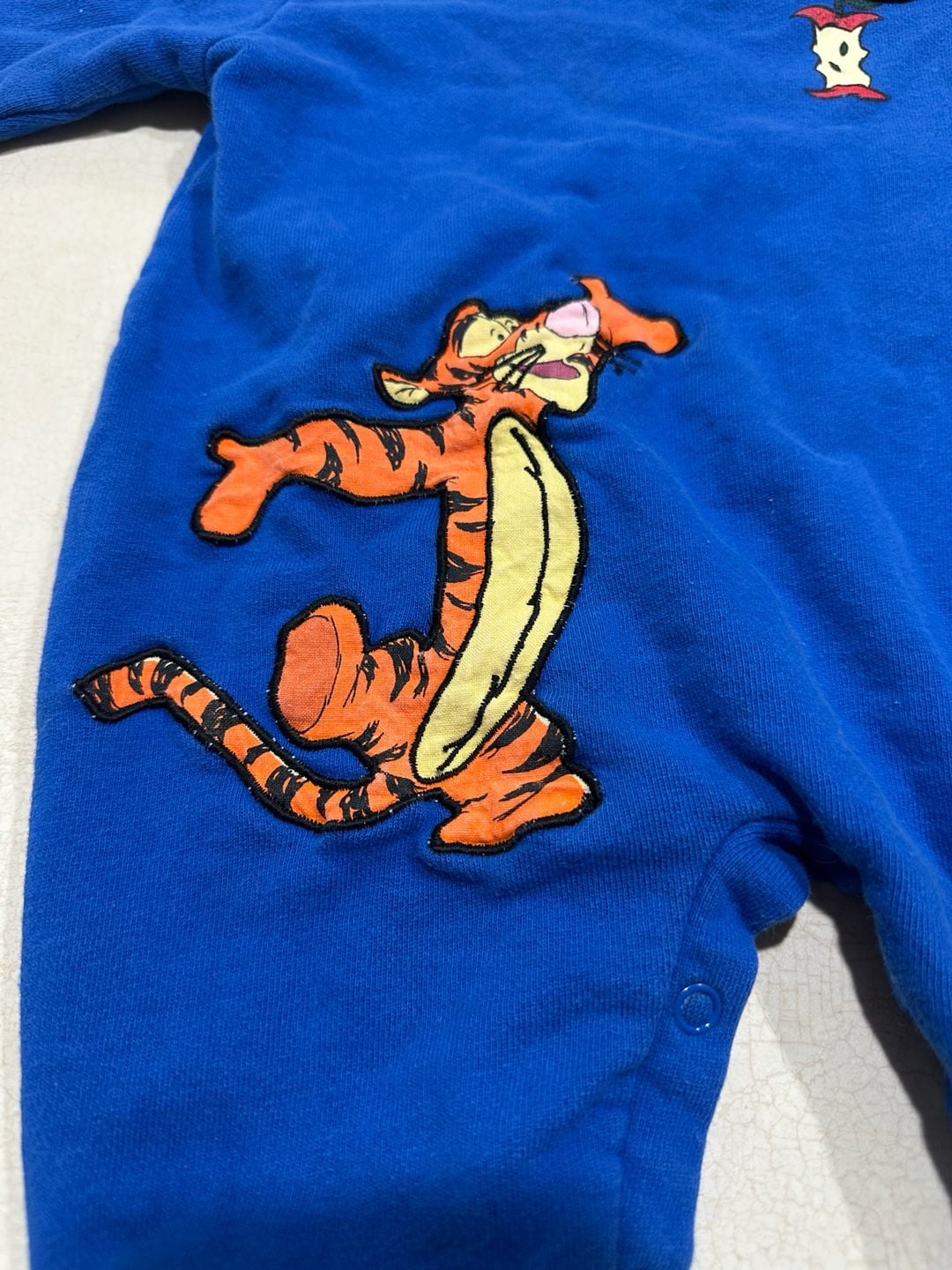 Vintage Disney Winnie the Pooh Tigger Baby Romper 3-6M Appliqué One Piece 3