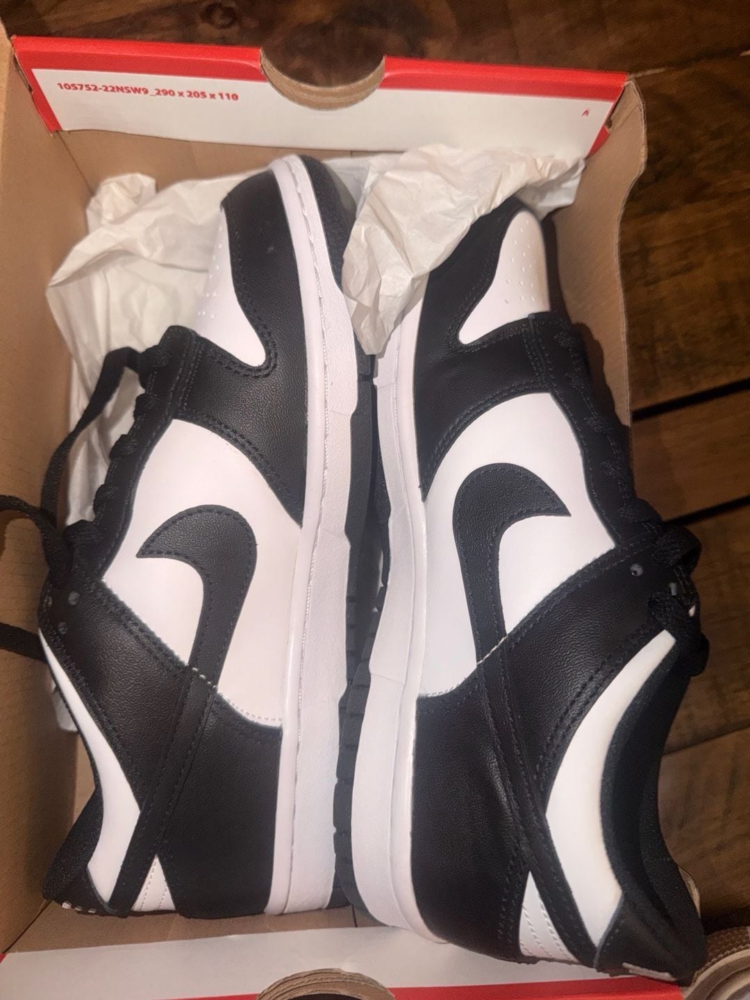 Nike Dunk Size 7Y White Black 4