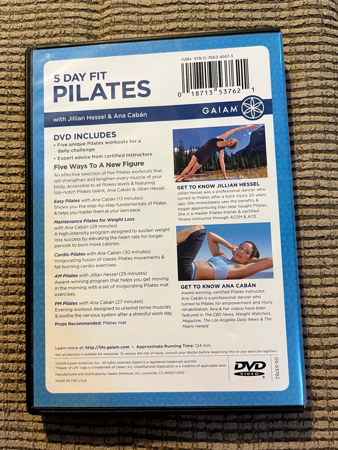 Gaiam 5 Day Fit Pilates DVD with Jillian Hessel & Ana Caban 2