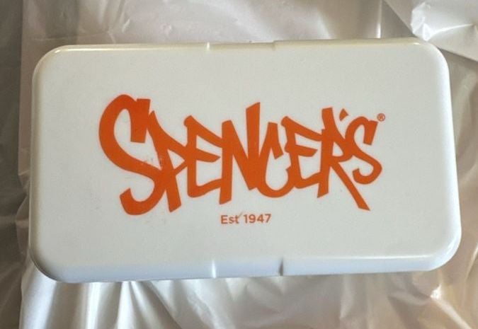 Spencer's Bento Box White Orange Japanese Style Lunch Box 1