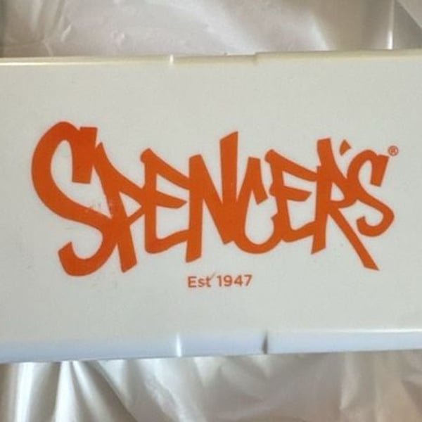 Spencer's Bento Box White Orange Japanese Style Lunch Box