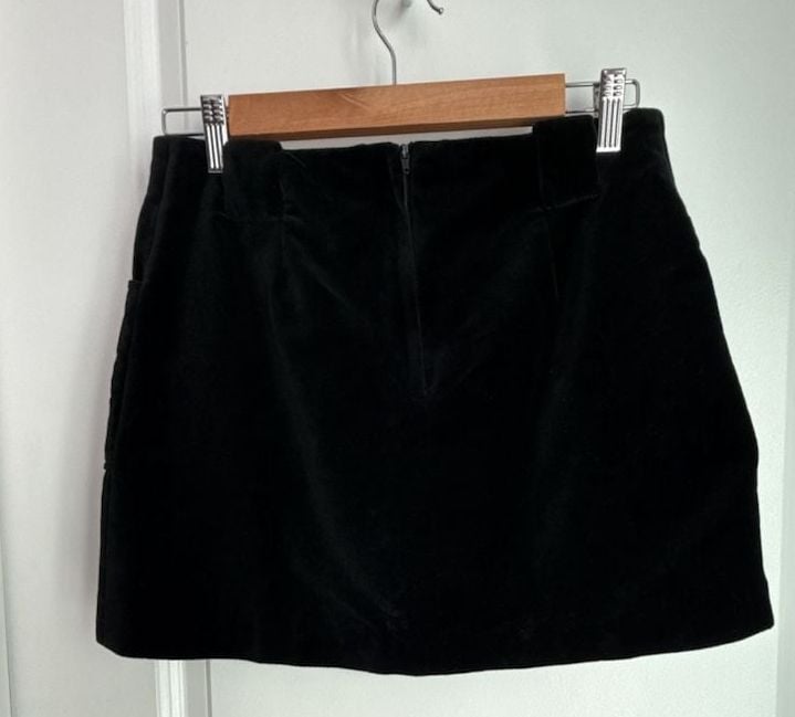 Joe's Jeans Black Velvet Skirt Size 2 7