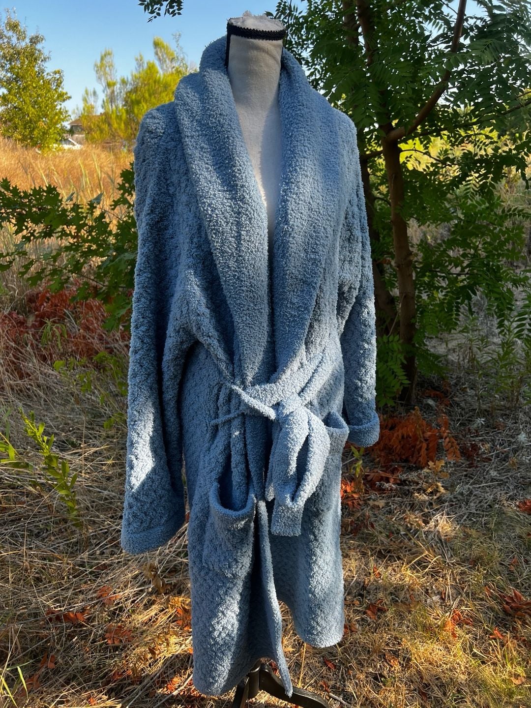 Sunday Citizen Snug Waffle Robe Blue 2