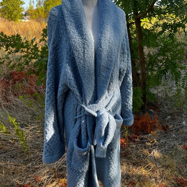 Sunday Citizen Snug Waffle Robe Blue