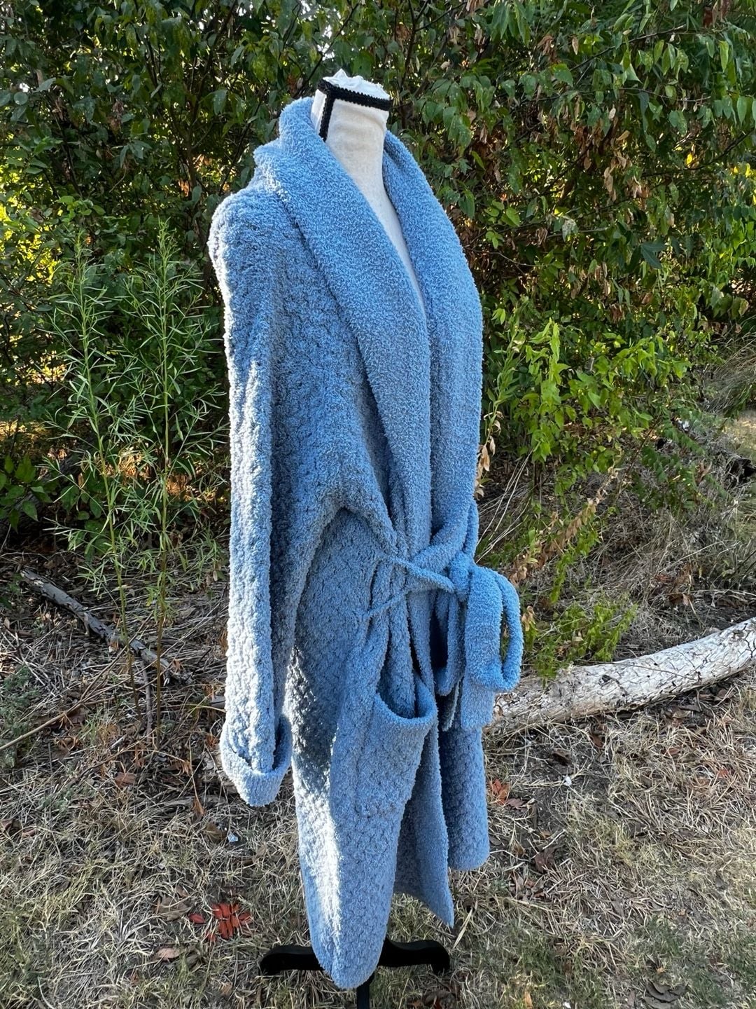 Sunday Citizen Snug Waffle Robe Blue 8