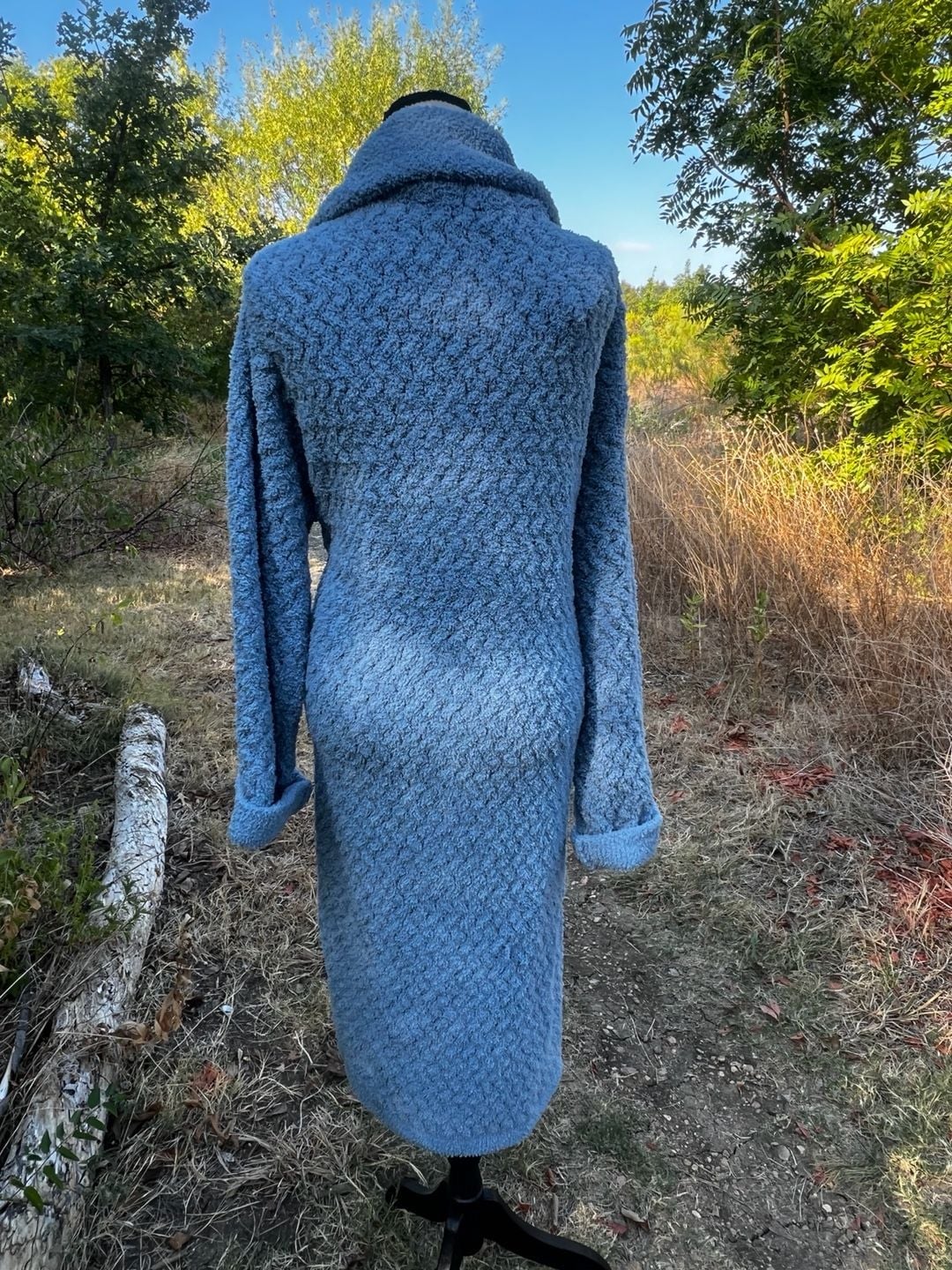 Sunday Citizen Snug Waffle Robe Blue 9