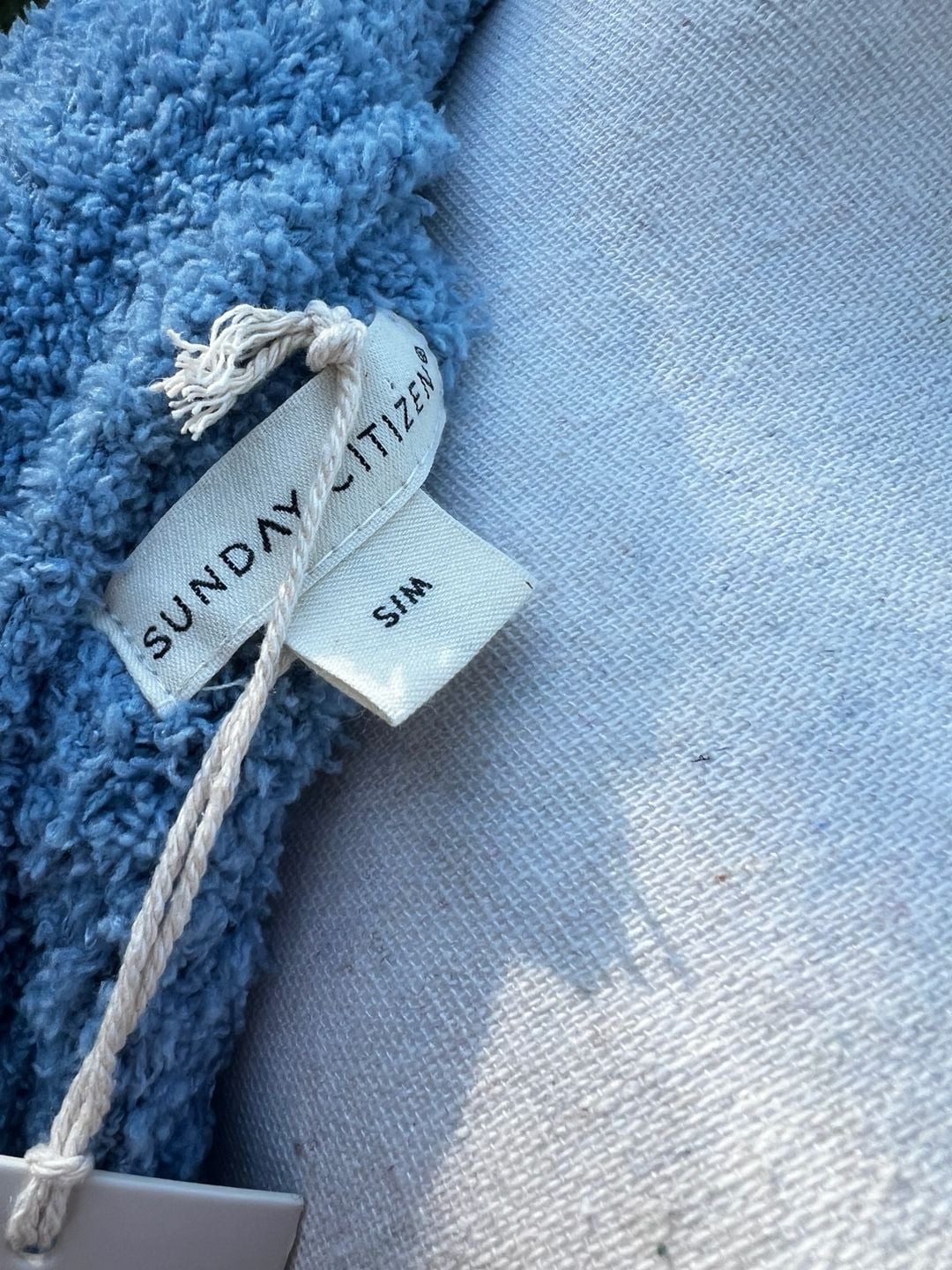 Sunday Citizen Snug Waffle Robe Blue 12