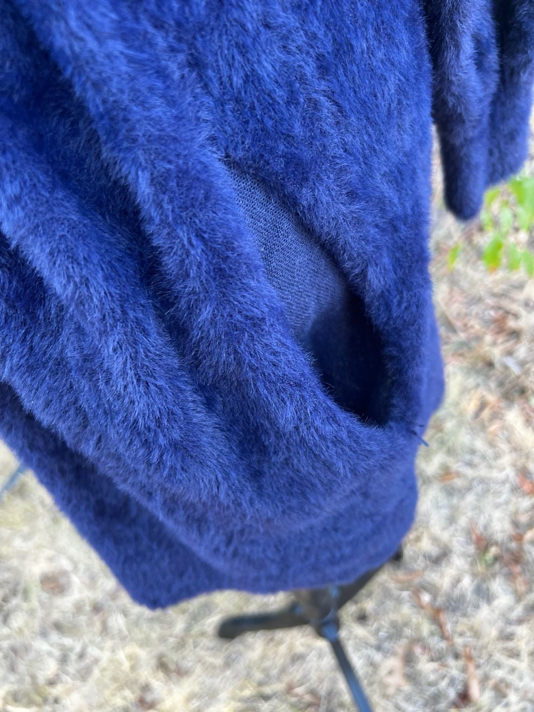 Savage X Fenty Fluffy Robe Blue Plush Fuzzy Lounge Cardigan 13