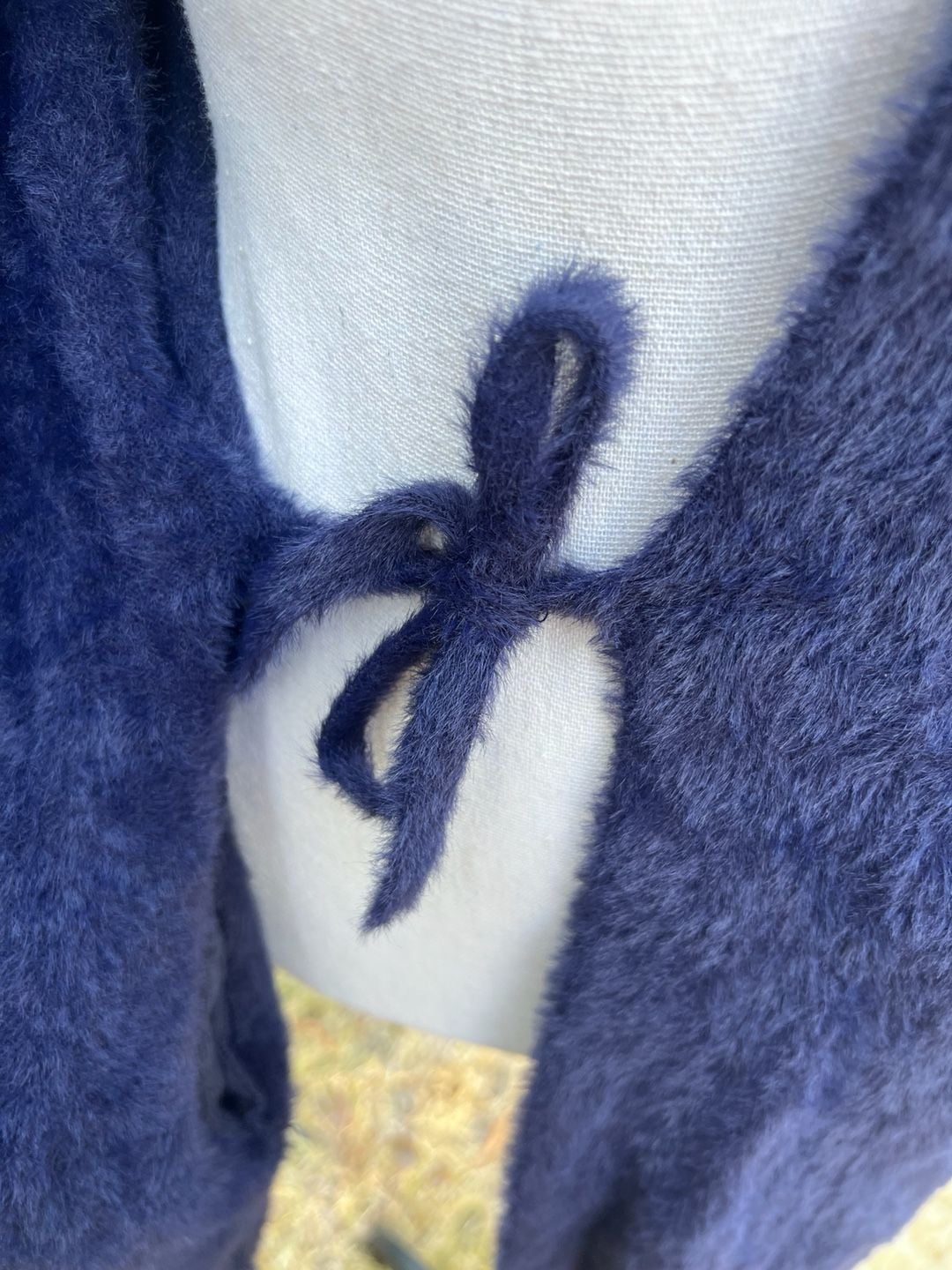 Savage X Fenty Fluffy Robe Blue Plush Fuzzy Lounge Cardigan 15