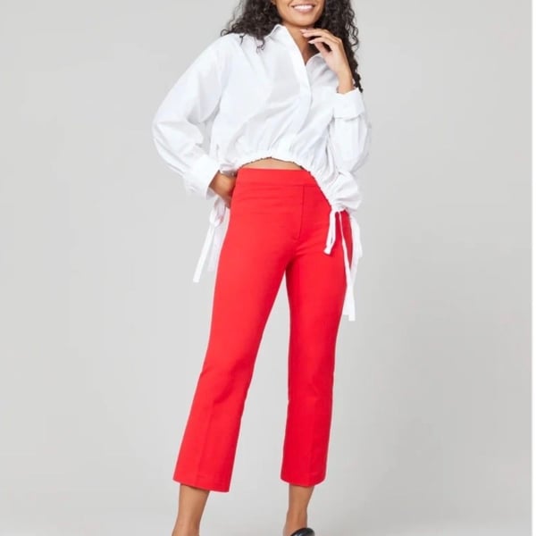 Spanx On the Go Kick Flare Pant Red Size M