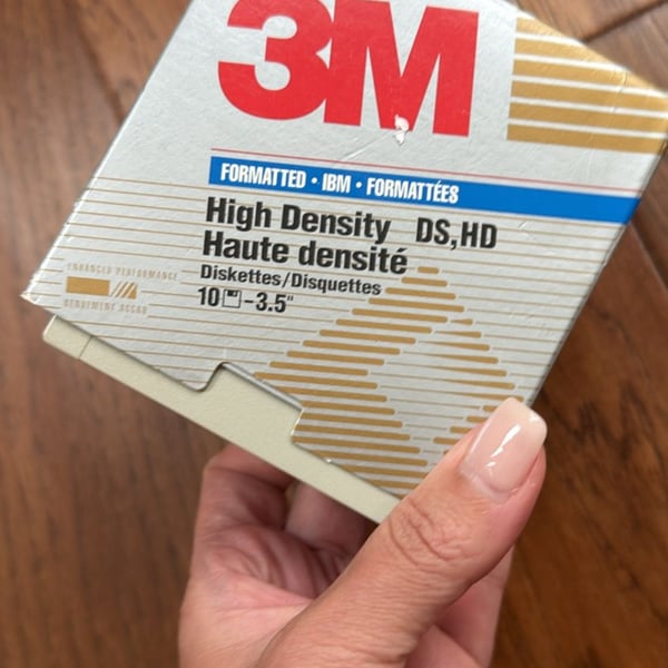 3M High Density 3.5 Diskettes 10 Pack IBM Formatted