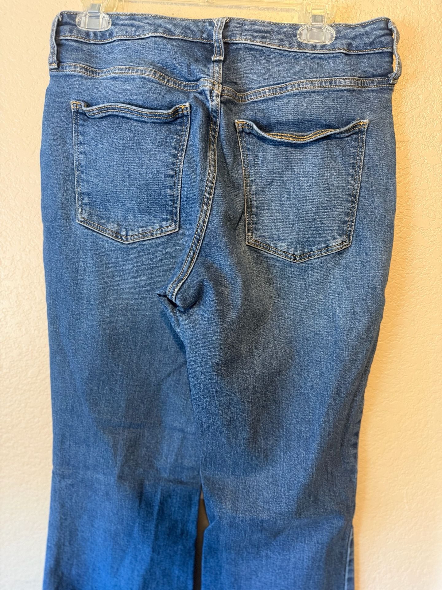 Universal Thread Jeans Size 10/30R Blue Denim High Rise Flare 6