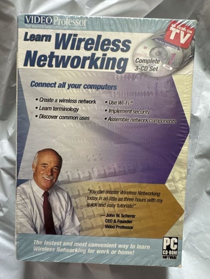 Video Professor Learn Wireless Networking PC CD-ROM Software 1