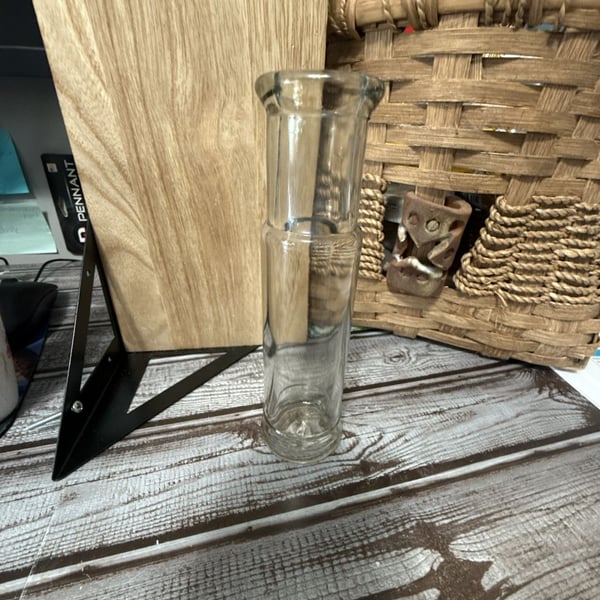 Vintage Clear Glass Olive Bottle