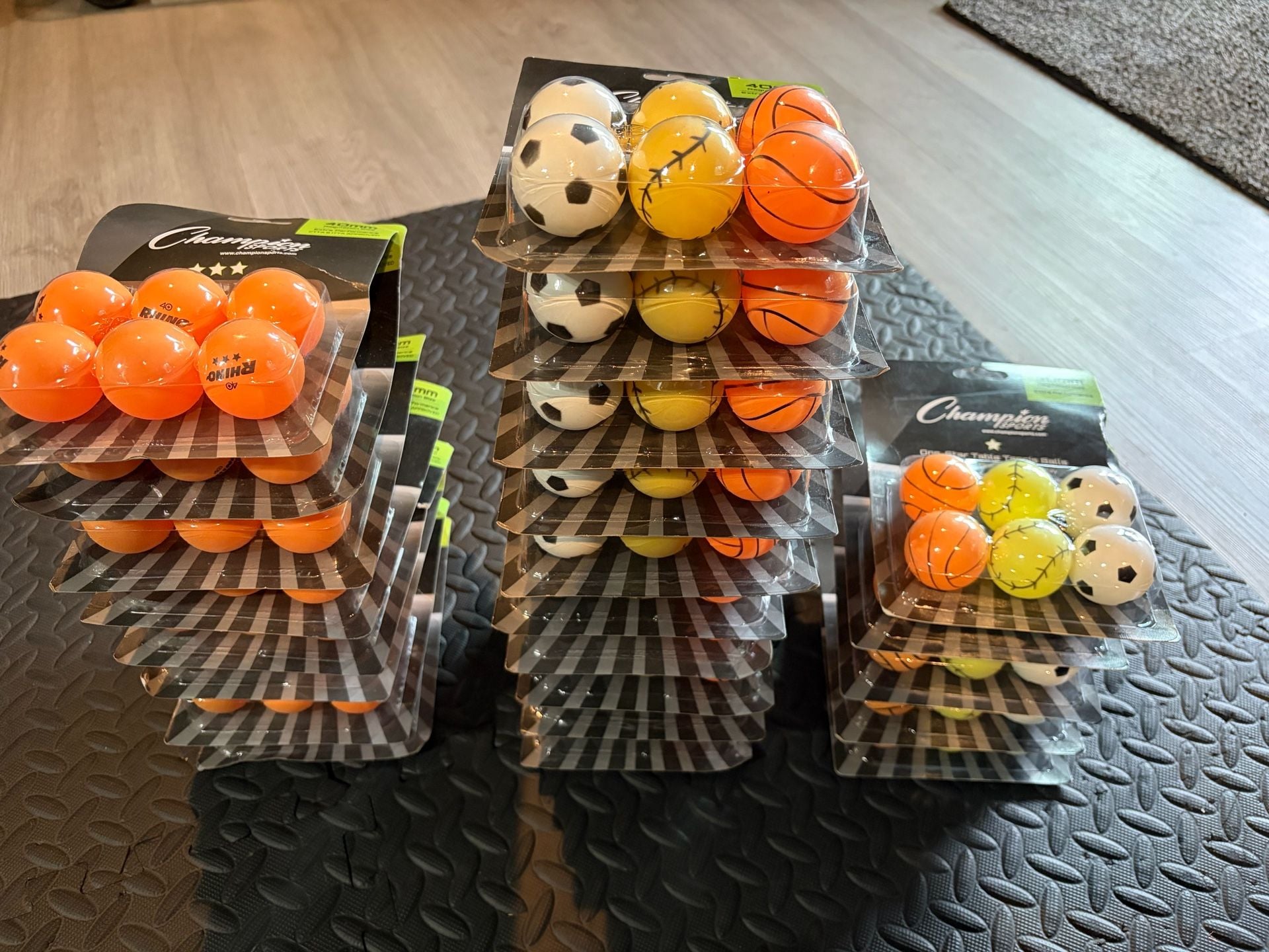 Champion Sports Table Tennis Balls 40mm Multi-Pack Sport Print 3