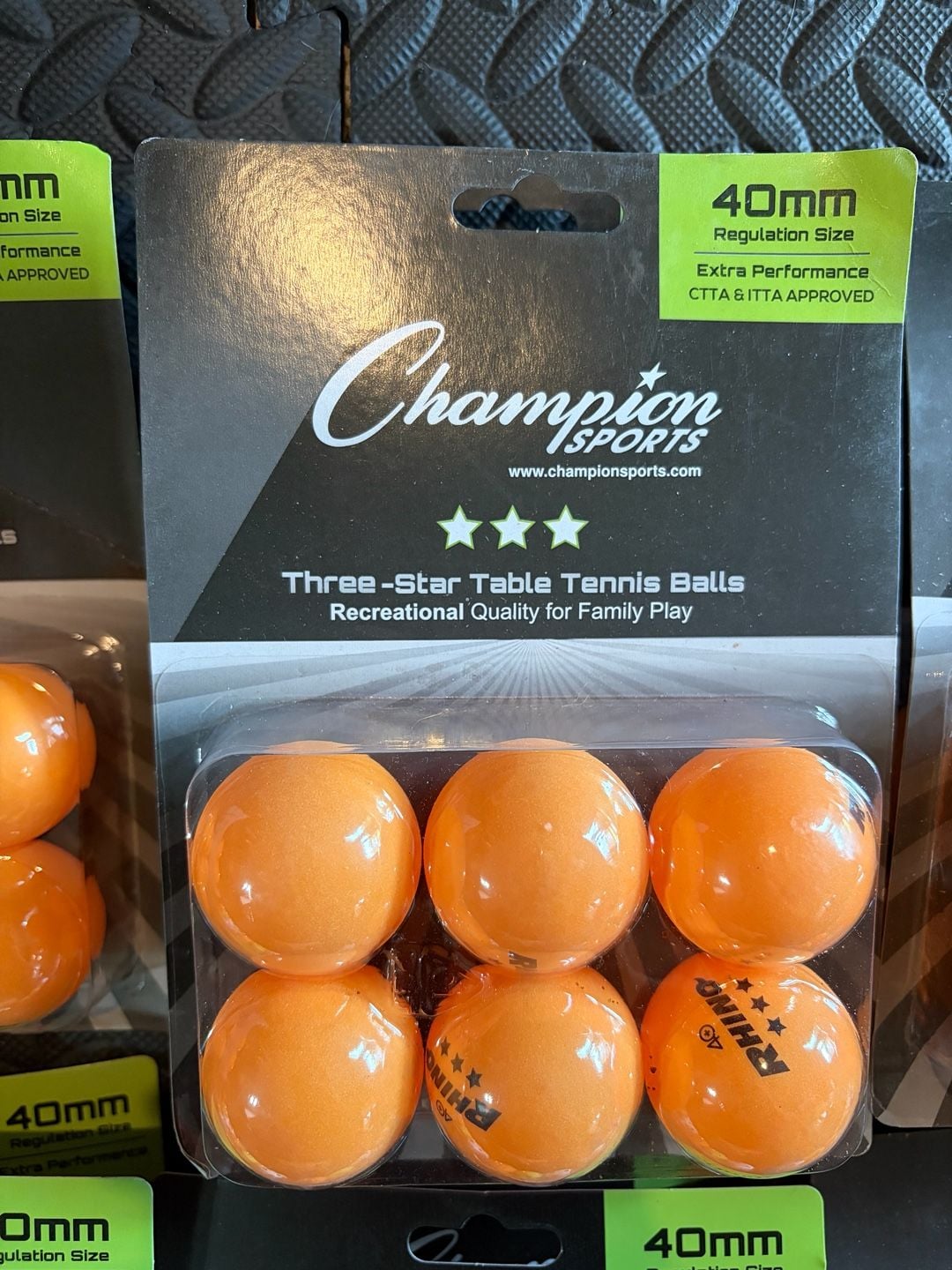 Champion Sports Table Tennis Balls 40mm Multi-Pack Sport Print 4