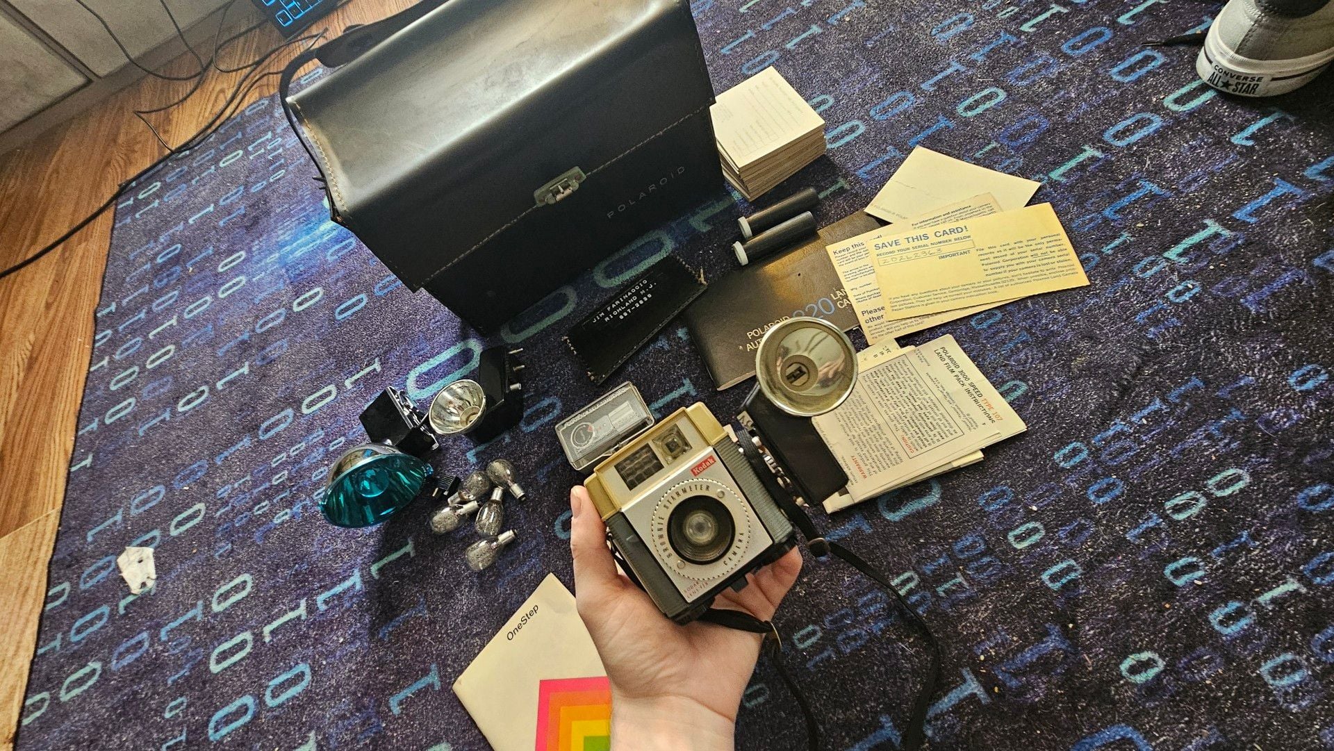 Kodak Brownie Starmeter Camera With Case And Flash 8
