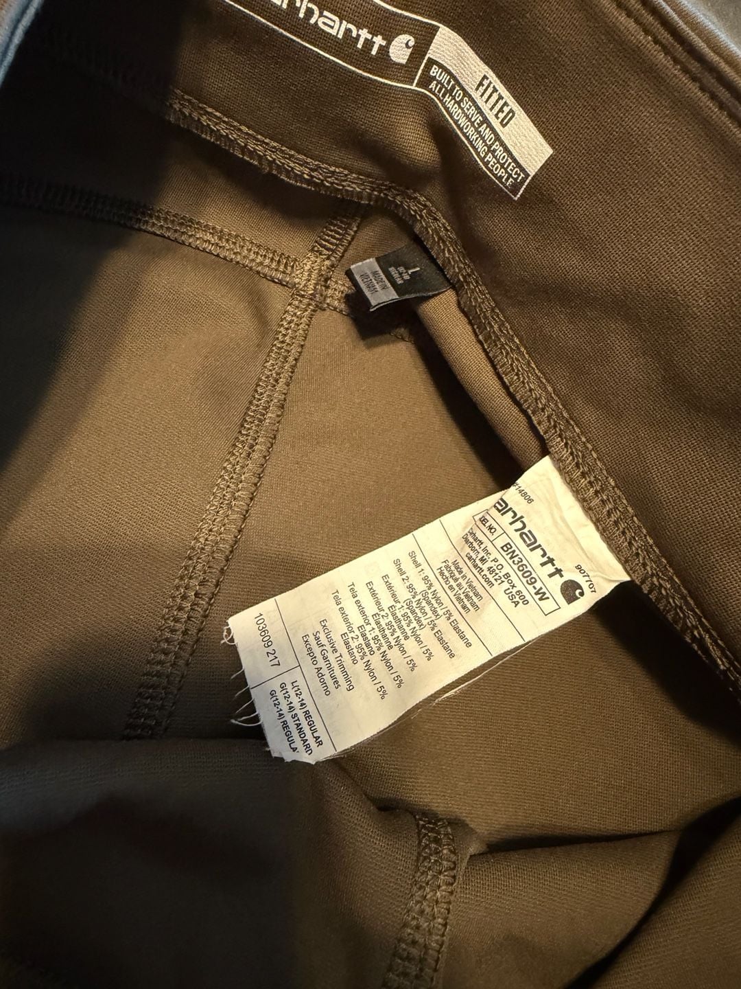 Carhartt Force Utility Legging Size L(12-14) Regular Green Cargo Pants 7