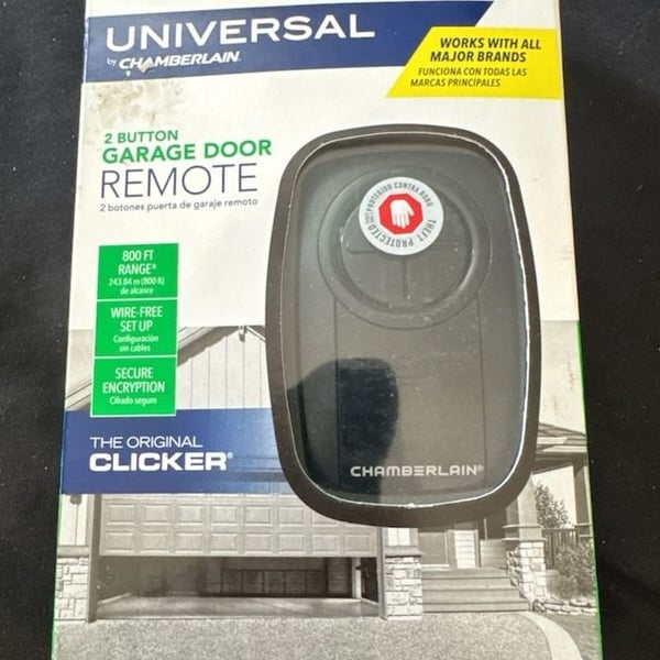 Chamberlain KLIK3U-BK2 Universal 2 Button Garage Door Remote