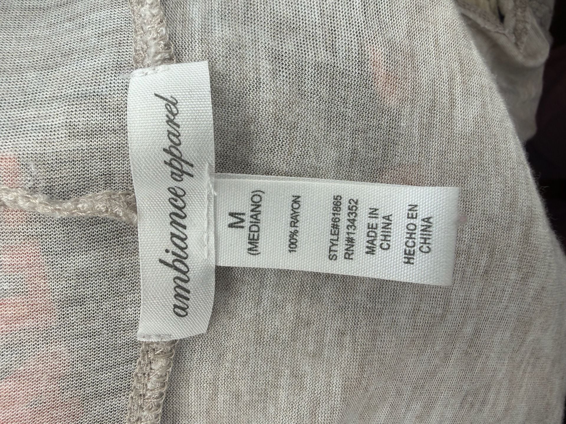 Ambiance Apparel Open Front Cardigan Vest Size M Gray Sleeveless Pockets 4