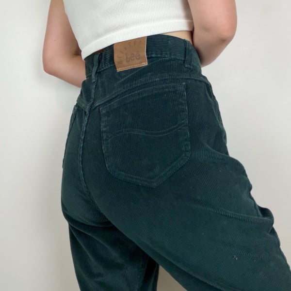 Vintage Lee Forest Green Corduroy Pants