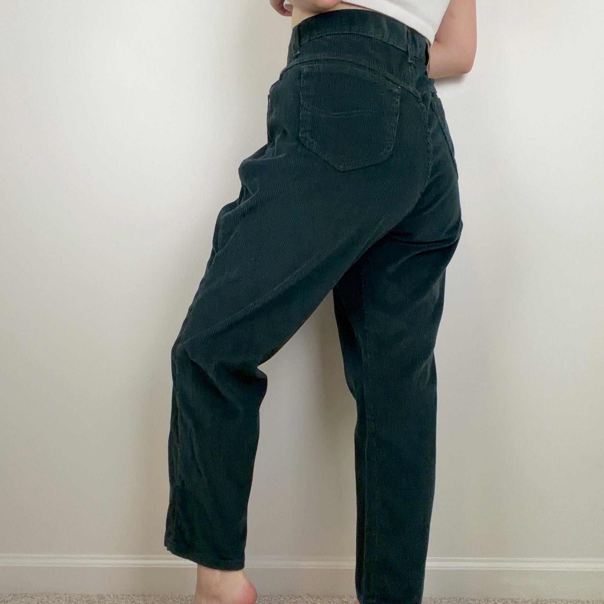 Vintage Lee Forest Green Corduroy Pants 6