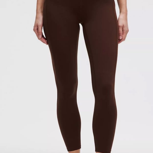Lululemon Wunder Under SmoothCover High-Rise Tight Size 6 Brown