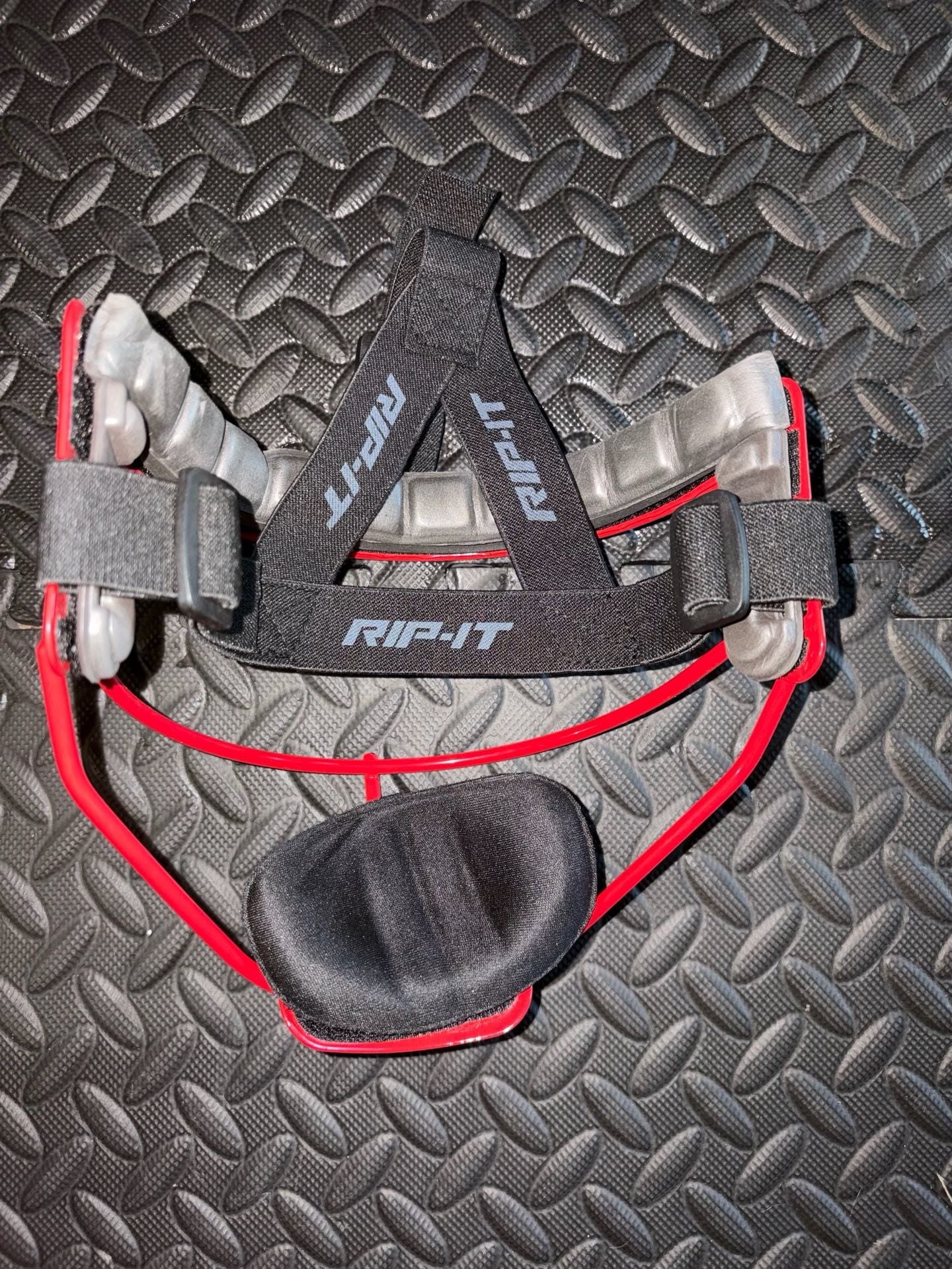 RIP-IT Defense Softball Fielder's Face Mask Red 3