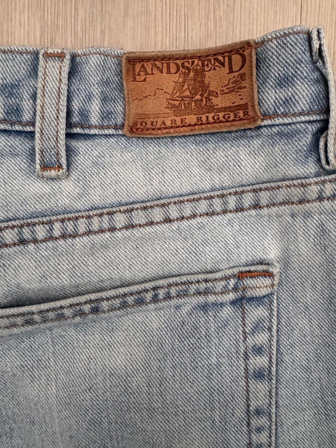Vintage 90’s Retro Lands' End Regular Jeans Size 38 100% Cotton Made In USA 11