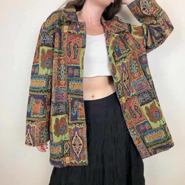 Vintage Tapestry Boho Jacket