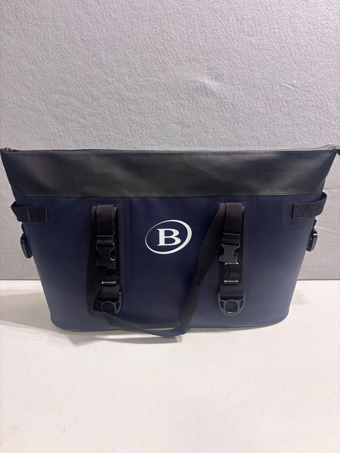 B Connected Insulated Cooler Bag Navy Blue Waterproof Soft Tote 2