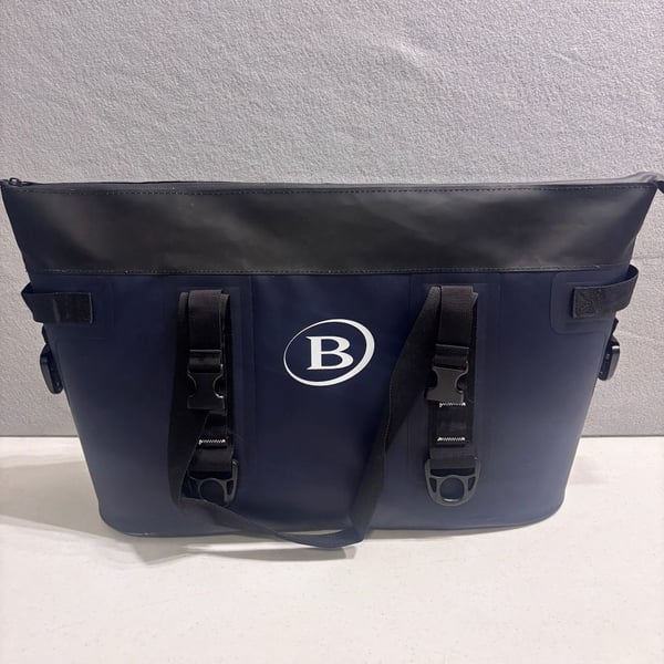 B Connected Insulated Cooler Bag Navy Blue Waterproof Soft Tote
