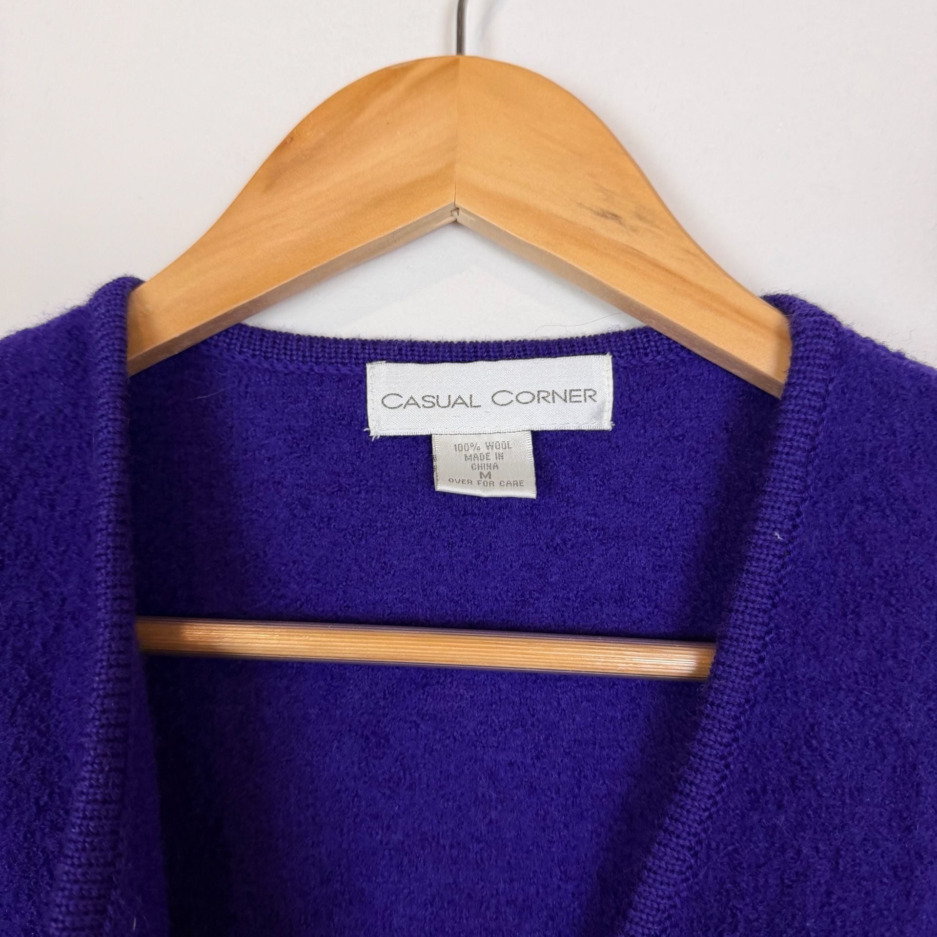 Vintage Purple Wool Vest 6