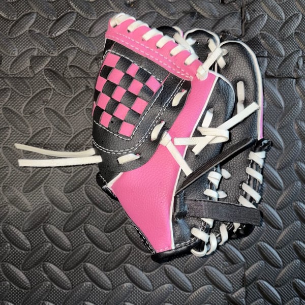 Dick's Sporting Goods T-Ball Baseball Glove Pink Black White