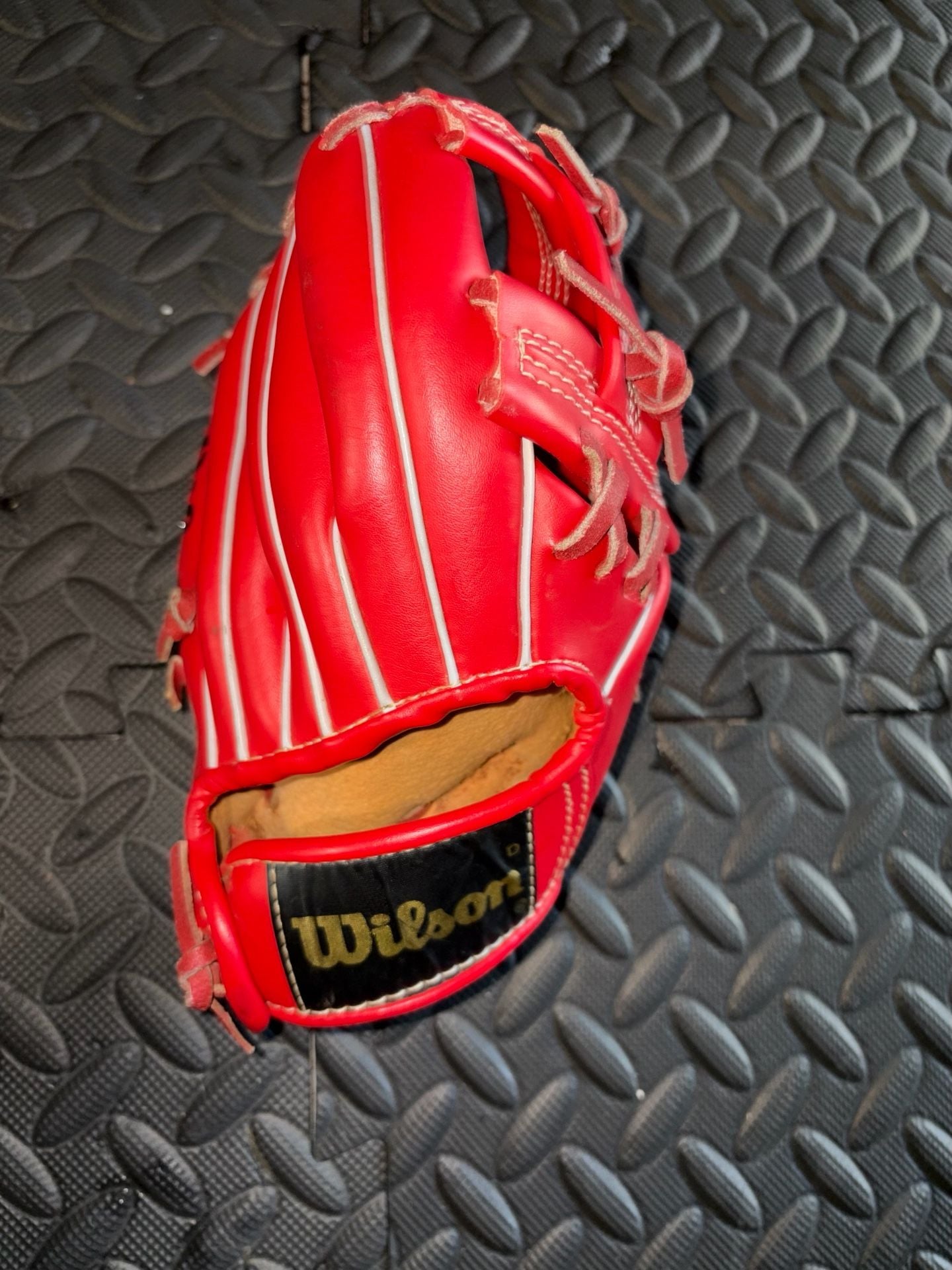 Wilson Mini-Pro Baseball Glove A2190 8.5 Red T-Ball 5
