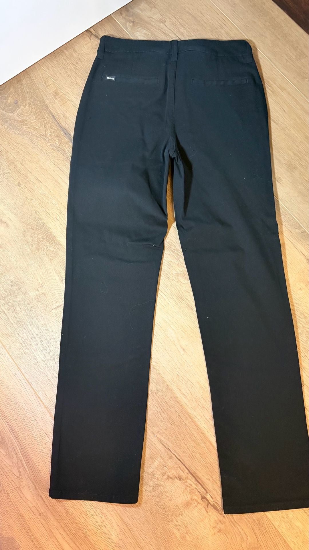 RSQ Slim Straight Pants Size 30X32 Black Chinos 4
