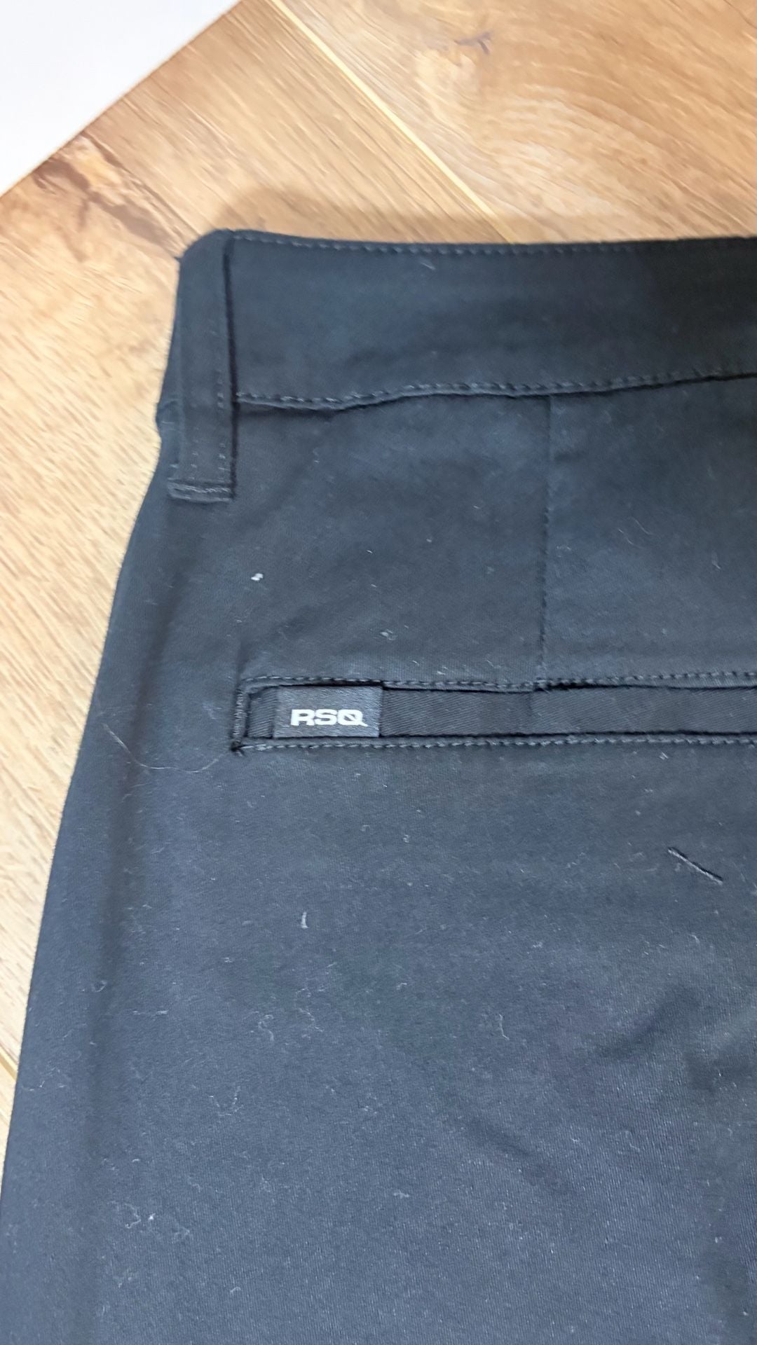RSQ Slim Straight Pants Size 30X32 Black Chinos 5