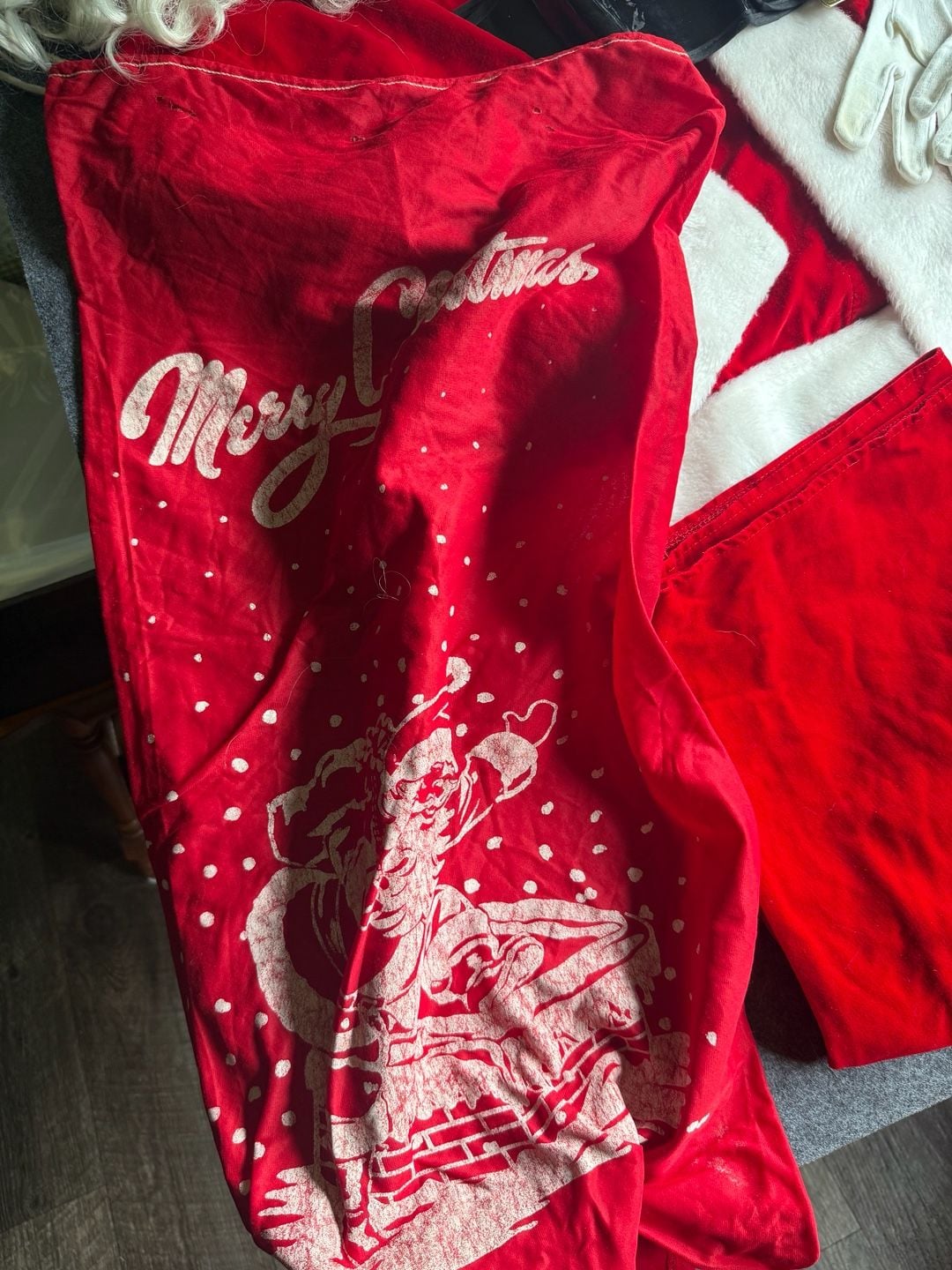 Vintage Santa Claus Costume for men size large to 2x with everything you need! 4