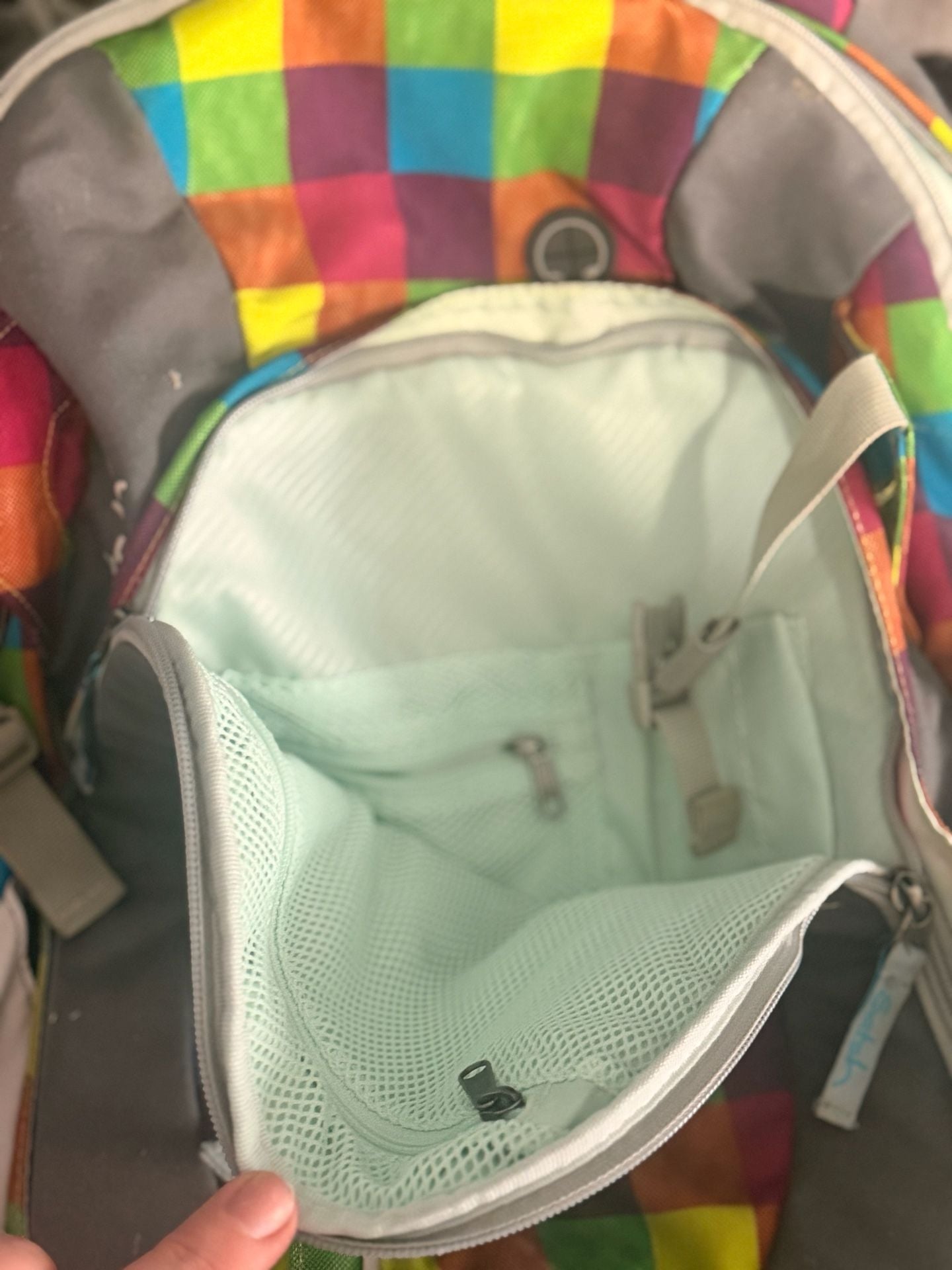 Satch School Backpack Beach Leach 2.0 Multicolor Plaid 4